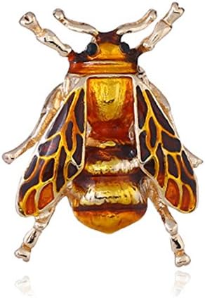 WDOIT Woman Fashion Bee Shape Brooch Pin Personality Brooch Unique Brooch for Clothing Scarves Dresses
