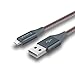 IMKEY Premium 6.5 Feet Tangle-Free Braided Micro USB 2.0 Sync Data Fast Charging Cable For Samsung,Google Nexus,Kindle,LG,HTC,Nokia,Motorola,Blackberry,And More - (Red)
