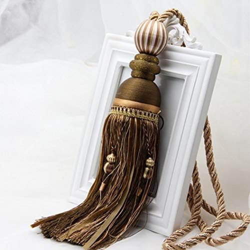 NOMIMAS Pack of 2 European High-Grade Curtains Tieback Hanging Tassels Decorative Curtain Holdack Curtains Accessories