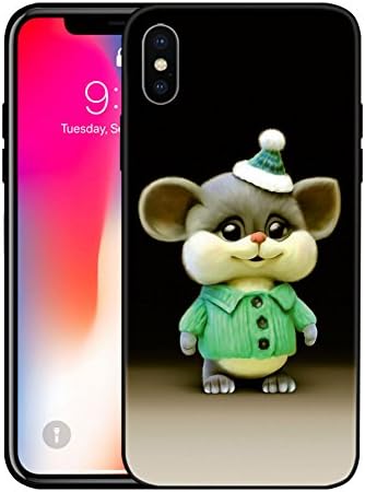 iPhone X Case, iPhone 10 Case, Plusme Cute Kawaii Soft Cartoon Animal Pattern Design Silicone TPU Full Protective Cover for Apple iPhone X 5.8 inches (Micky)