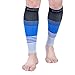 Doc Miller Compression Calf Sleeve for Men & Women, Medical Grade, 20-30mmHg Graduated Support for Running, Calf Tear, Shin Splints, Knee High, Calf Sleeves, Stripes Design, 2X-Large Size,1 Pair