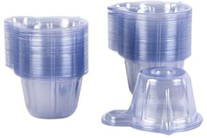 LEFUBABY 120 Pcs 40ml Urine Cups Plastic Disposable Easy to Collect Urine Specimen Cups for Pregnancy/Ovulation/pH Test