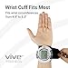 Vive Precision Blood Pressure Cuff Wrist - Automatic BPM - Digital Monitor BP Tester Machine - Portable, Accurate, Electronic, Home Meter Device - Auto Heart Reader for Pulse Rate - 1 Size Fits Most
