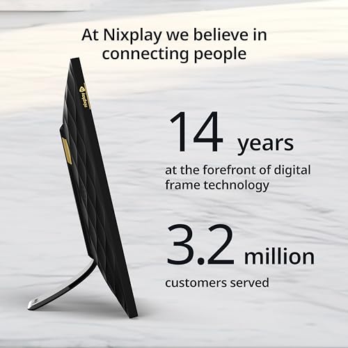 Nixplay Digital Picture Frame | 10.1" Stunning HD Touch Screen Display | Perfect Digital Picture Frame for Gifting | Auto-Rotation Feature, Securely Share Photos/Videos via Email or App