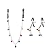Shaking Bells Nipple Clamps with Adjustable Breast Labia Clips Clit Clamp, (3Pcs/Set)