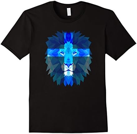 Mens Christian Shirt - Jesus Lion of Judah T Shirt Large Black