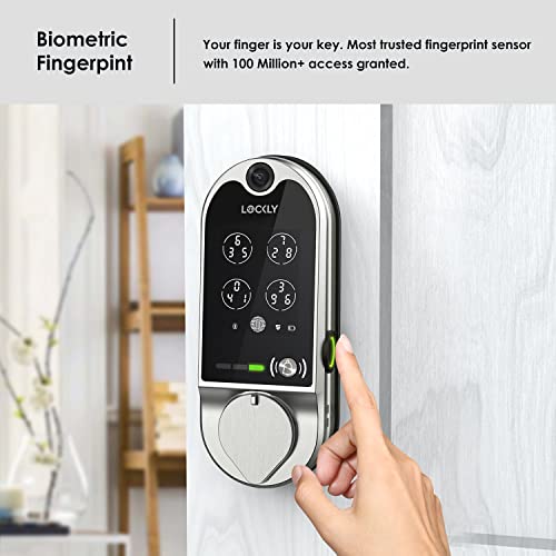 Lockly Vision, Smart Lock with HD Doorbell Camera, PIN Genie® Keypad