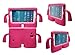 Tab 3, 7, Tab 4 Case, Kids Shock Proof Foam Case Cover Stand for Samsung Galaxy Tab 3, 7, Tab 4 (7.0) P3200/ T110/ T210/ T230 (HOT PINK)