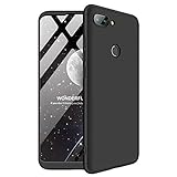 MYLB-US Xiaomi Mi 8 Lite Case 3 in 1 Ultra-Thin Hard Case PC Scratch-Resistant Premium Slim 360-degree Body Case for Xiaomi Mi 8 Lite (Black)