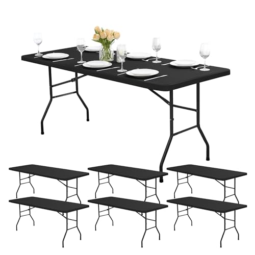 RichSets 6ft Fitted Tablecloth Rectangle
