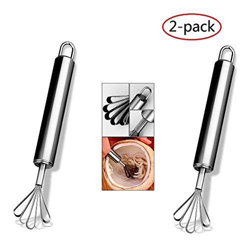 Alwaysuc Stainless Steel Coconut Meat Removal Knife, Multi-Purpose Stainless steel planer