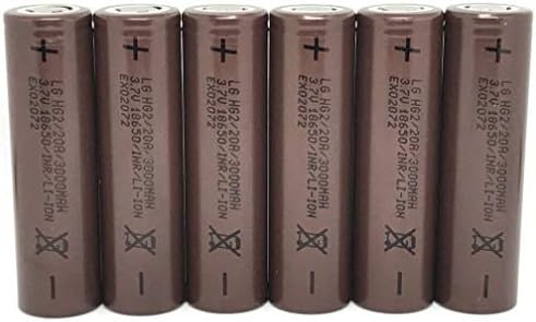 LG HG2 20A 3000mAh Battery Includes Storage Case - COMPLIANT VERSION (6 Batteries)