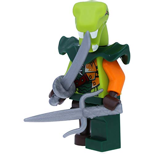 LEGO Ninjago Minifigur: Clancee mit Schulterrüstung mit Schwertern – Bild 4