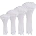 AUSTOR 600 Pieces Zip Ties White Nylon Cable Zip Ties Heavy Duty Cable Ties in 4 6 8 10 Inches for Home Office Garage and Workshop(Each Size 150 Pcs) primary