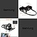 Black Cardboard Virtual Reality Glasses By Samtung | Ultimate 3D Headset Goggles For iPhone Samsung Android & Cell Phones Up To 5.7 | With Nose & Forehead Sponge Suction Cups Lens Cloth & More