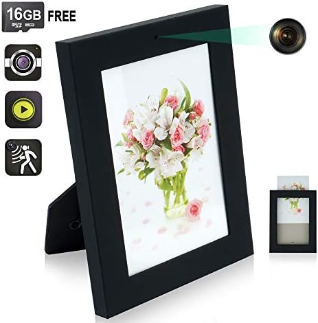 16GB Photo Frame Hidden Camera Motion Activated Home Security Camera Indoor Nanny Cam