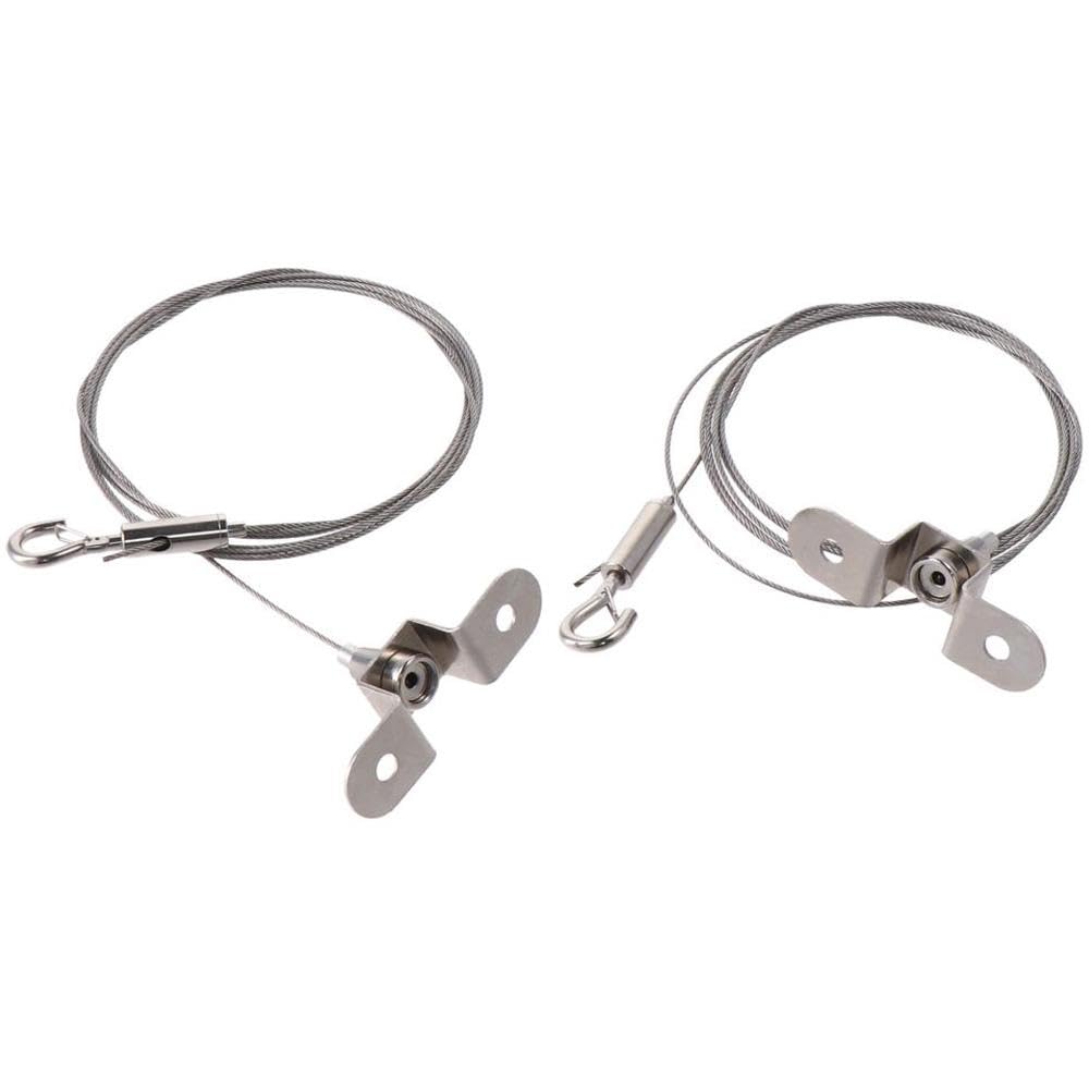 Upluckey Wire Suspension Cable 2PCS Stainless Steel Wall Mount 2m x 1.5mm Picture Hanging Wire Hold Up to 30KG Mirror Frame Hanging Kit