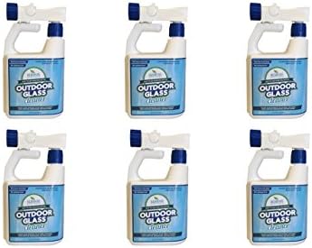 Wash Safe Industries WS-OG-HE-6 Outdoor Window Glass Cleaner, Hose End Bottle, 32 oz. Spray Jug, (Pack of 6)
