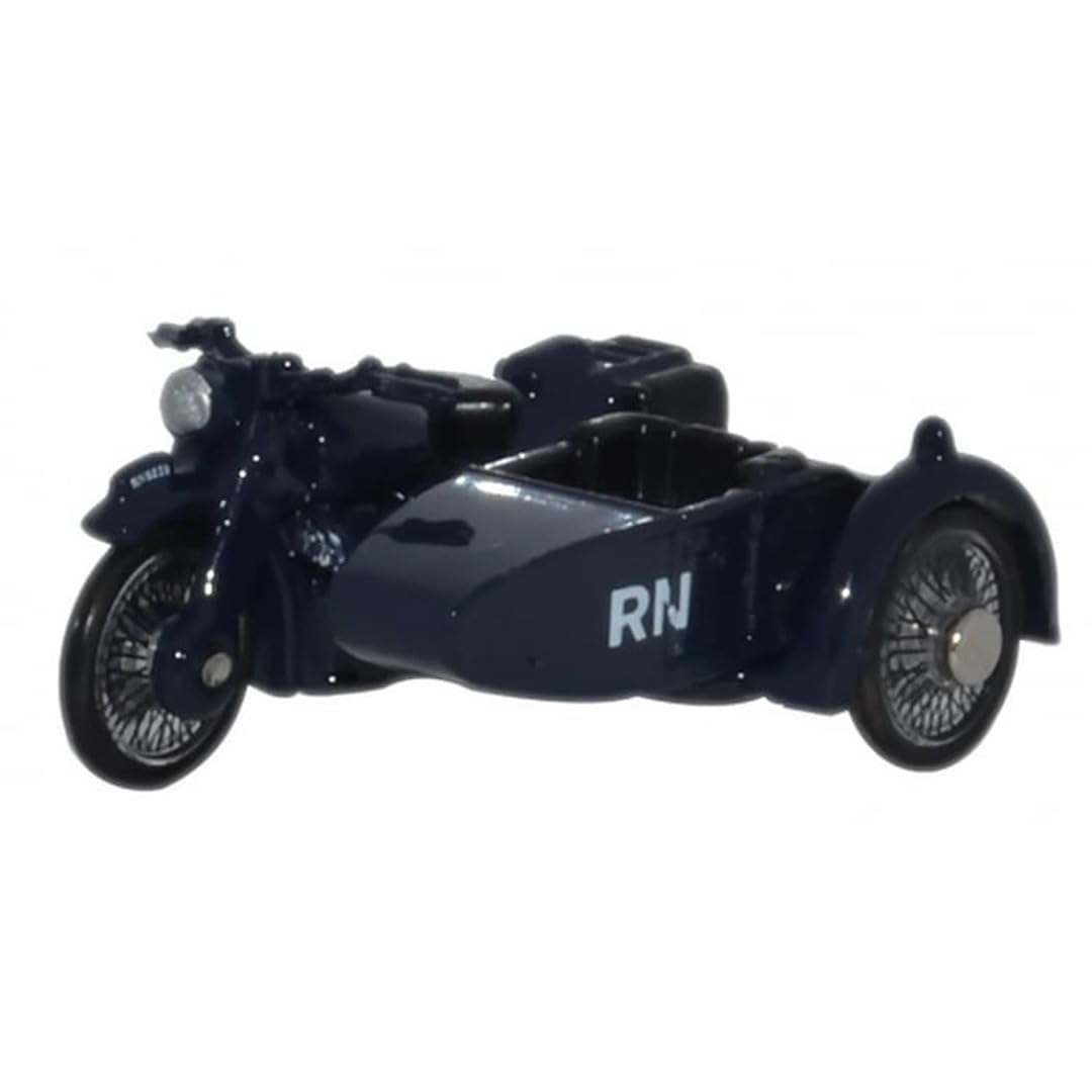 Oxford Diecast 1:76 Motorbike and Sidecar Royal Navy Collectable model 76BSA007