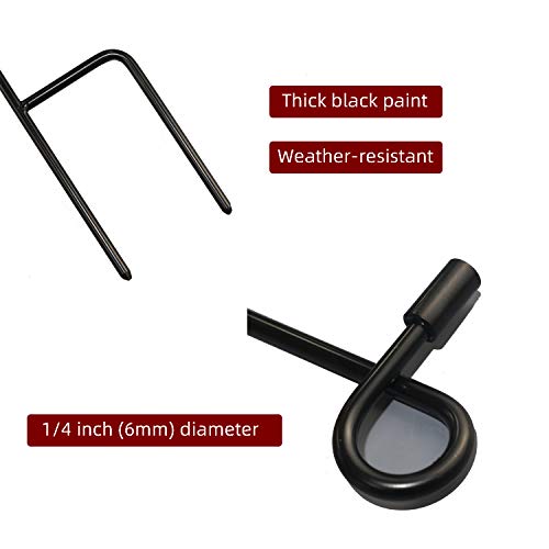 GrainBuds 2 Packs Garden Flag Poles, Garden Flag Stand for 12x18 Inches Flags, Yard Decor(Poles and Flags, 2 Packs)