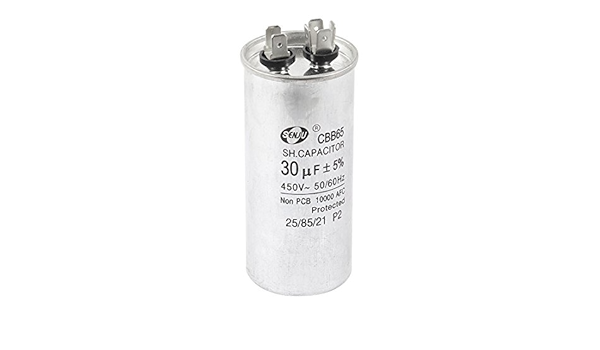 6 Pin Polipropileno Film Capacitor 30uF Tolerancia 5% AC 450V ...