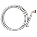 TT FLEX Washing Machine Hoses 5 FT with Elbow, Braided Stainless Steel Washer Hoses with 3/4