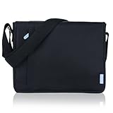 Duzign Carrier Horizontal Messenger Bag (Black) for 11 Inch MacBook Air
