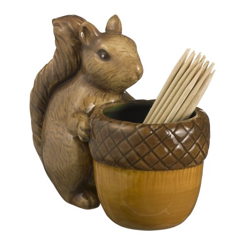 Grasslands Road Home Again Leaf Appetizer Tray with Squirrel Toothpick Holder Buy Online in