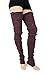 Super Long Cable Knit Leg Warmers by Foot Traffic in Burgundy