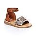 carter's Girl's Emmie Embellished Dressy-Casual Sandal with Adjustable Strap, Multi, 4 M US Toddler
