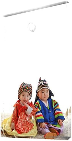 HDArt Single Blank Asian Switch Plate Cover - Korean Babies In Traditional Hanbok Clothing