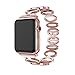 ANCOOL Apple Watch Band Elliptical Style Stainless Steel Smart Watch Band for Apple Watch Series 3/Series 2/Series 1 - 38mm Rose Gold