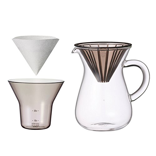300 ml (2 Cups) Carafe Coffee Set with 20 Filters by Kinto for "Slow" Coffee 300 ml (2 Cups) Carafe Coffee Set with 20 Filters by Kinto for "Slow" Coffee
