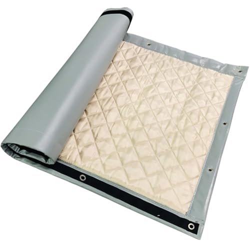 LTCANOPY Soundproofed Screen - Noise Blanket Acoustic Insulation Panels for Noise Reduction in Construction Sites, Roads, Factories, Sports Fields, Acoustic Insulation, 200 x 100 cm Grey