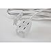 AXIS 45507 12-Feet 3-Outlet White Indoor Extension Cord