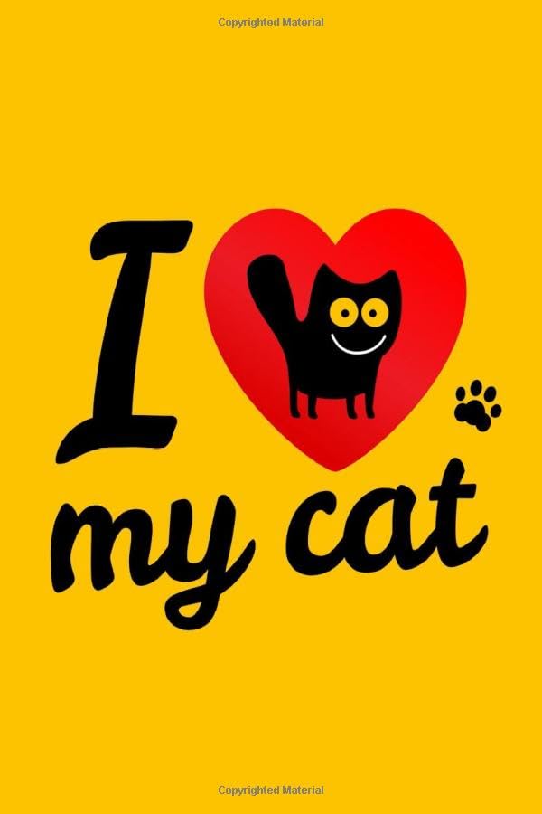 I love my cat notebook: Notebook I love my cat - cover 6x9 inches - 100 papers