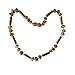 Baltic Amber and Hazelwood Colic, Reflux and Teething Necklace by UMAI- Individually knotted - Natural Certified Amber with the highest quality - For Babies and Toddlers (Raw Cognac and Hazelwood)