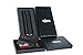 Sigs Real Carbon Fiber 2 - Cigar Holder Travel Case Humidor Tube w/ Matching Credit Card & Money Holder Set - Gift Box Included