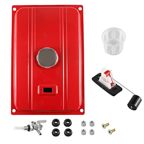 HGC Universal 5 Gallon Generator Gas Fuel Tank Valve Petcock Filter Gauge Chrome Cap Engine Secondary - Thumbnail 5