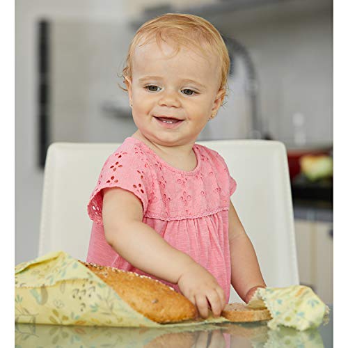 Beeswax Wrap Food Storage 4 Pack - Reusable, Eco-Friendly, Plastic Free, Non-Toxic - Thumbnail 3