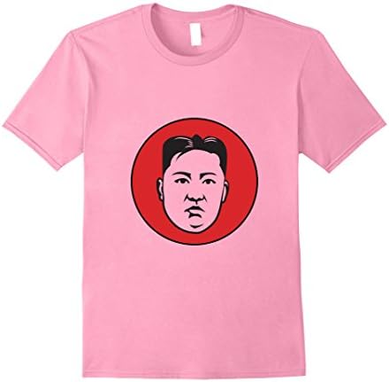 Mens Kim Jong-un T-Shirt, North Korean Supreme Leader, Communism Large Pink