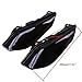 LEAGUE&CO 1 Pair Black Mid-Frame Air Deflector Trim For 2009-2016 Harley Touring Street Glide Tri Electra Road King