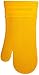 Rachael Ray Silicone Kitchen Oven Mitt with Quilted Cotton Liner, Yellow