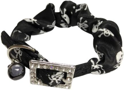 CATSPIA Pirates Cat Collar, Small, Black