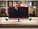 LOHOME Christmas Computer Monitor Cover 3D Cartoon Computer Case 19-27inch Non-Woven Screen Border Protector Christmas Decoration (Santa Elk)thumb 4