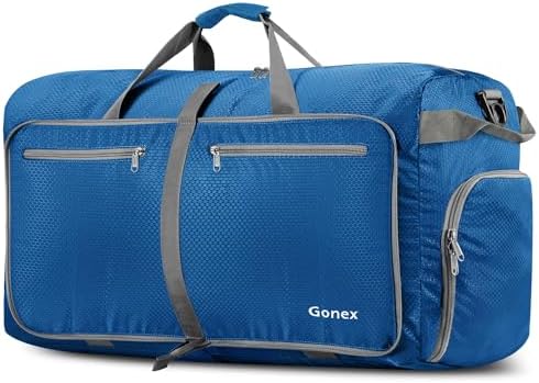 Gonex 60L Packable Travel Duffle Bag Foldable Duffel Bags for