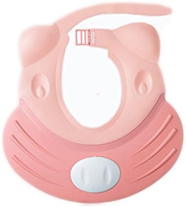 Joylish Baby Bath Visor Leak Proof for Toddlers Kids - Adjustable Silicone Shower Hat Hair Shield, Pink