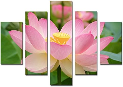 Pink Lotus Modern Painting Canvas Wall Art Picture Home Decoration Living Room Canvas Print--Large Canvas Art Unframed