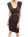 PattyBoutik Women's V Neck Padded Sleeveless Cocktail Dress