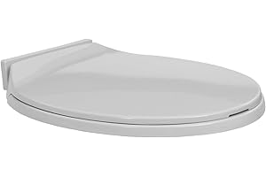 Soft-Close Toilet Seat Light Grey Oval,Soft Close Toilet Seat, Toilet Seat with Quick Release for Easy Clean, Simple T O P Fi